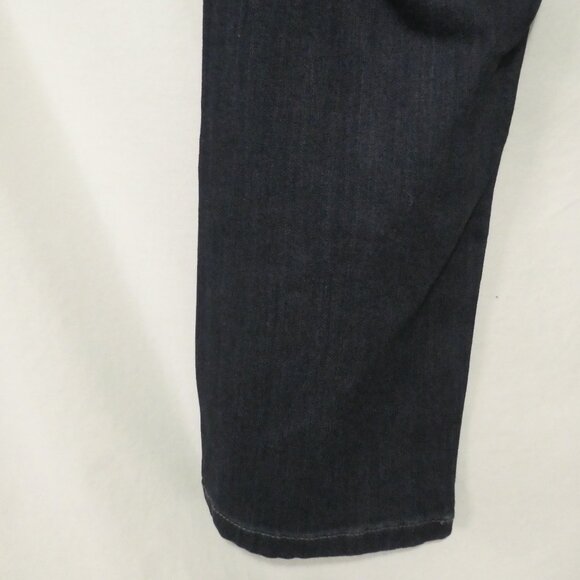 R JEANS Petites | size 26P | Classic Dark Wash Straight Leg Jeans - Picture 15 of 16